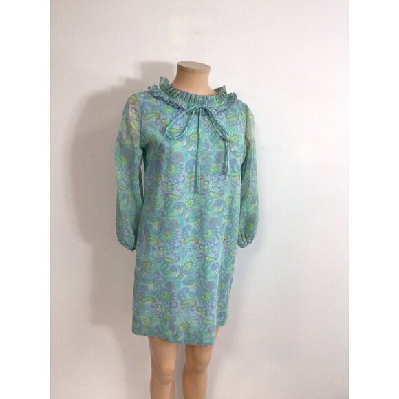 Zazie Vintage Mod 70’s Dress Designed in London Womens Small - Picture 2 of 9